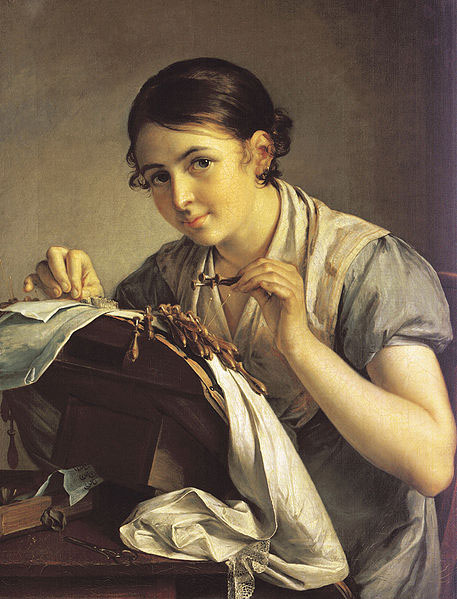 Vasily Tropinin The Lace Maker,